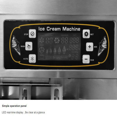 เครื่องทำไอศกรีมนุ่มรสเดียวขนาดใหญ่พร้อมปั๊มลมแม่เหล็กสิทธิบัตร