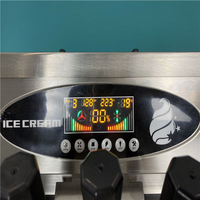 เครื่องทำไอศกรีมเจลาโต้ 3200W ระบบทำความเย็นล่วงหน้าเครื่องทำไอศกรีมนุ่ม