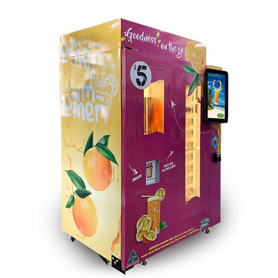 น้ำส้มคั้นสดใหม่ระบบหยอดเหรียญเครื่องทำความเย็นสำหรับ 350 มล. หนึ่งถ้วย