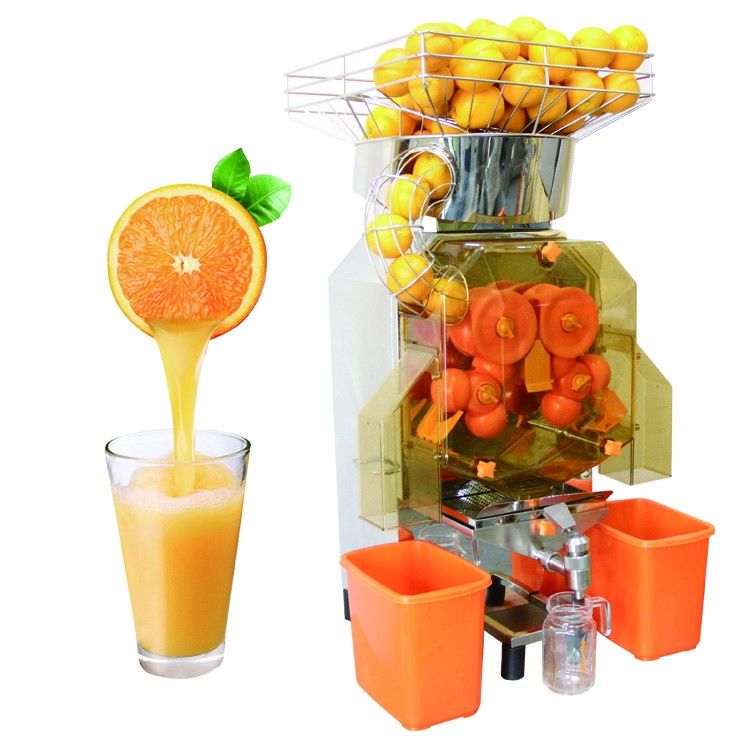 เครื่องตั้งพื้นพาณิชย์ส้มคั้นน้ำผลไม้สำหรับ 40mm - 90mm สีส้ม